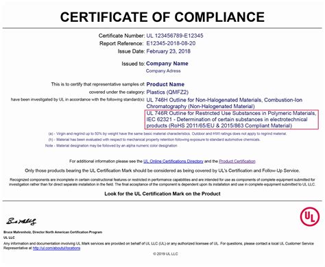 √ 20 Rohs 2 Certificate Of Compliance Template ™ | Dannybarrantes Template