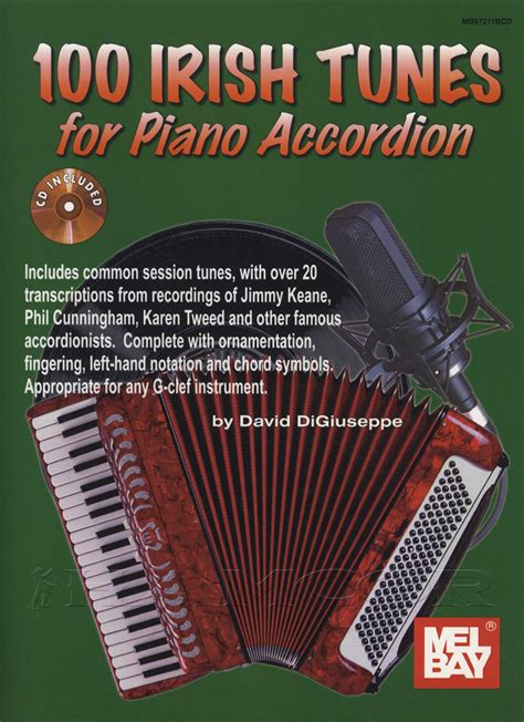 100 Irish Tunes for Piano Accordion Sheet Music Book with CD David DiGiuseppe | eBay