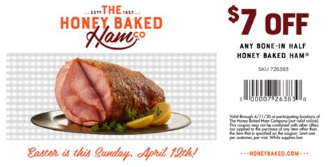 Honey Baked Ham Coupons…Save $7 off a Half Ham or Score a Roasted or ...