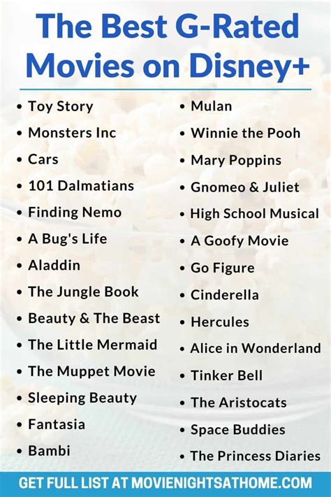 50+ Best G-Rated Movies on Disney Plus for Kids 2024