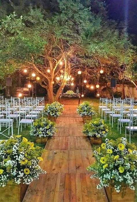 Outdoor Wedding Decoration Ideas in 2020 | Backyard wedding lighting, Outdoor wedding ...