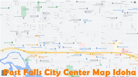 Post Falls, Idaho Map