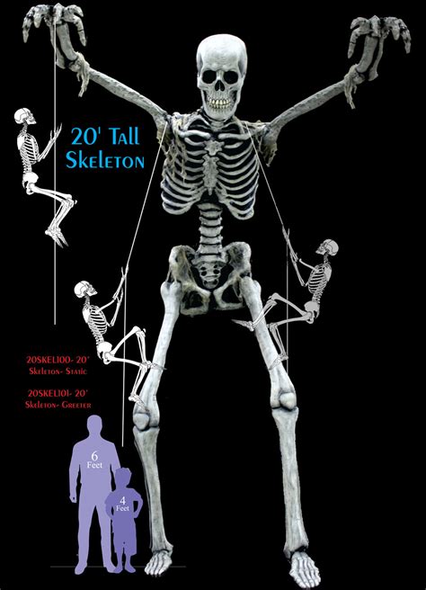 20’ Tall Skeleton Spectacle - Static or Greeter ⋆ Scare Factory