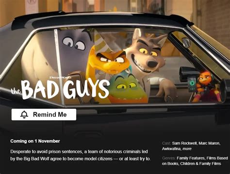 DreamWorks 'The Bad Guys' Coming to Netflix in November 2022 - What's ...