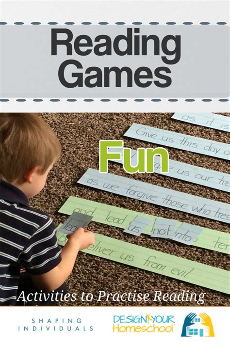 Reading Games for kids - activities and reading game ideas for Homeschool