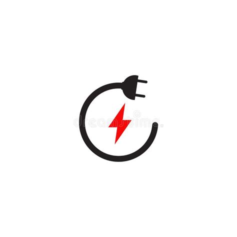 Electric Cable Plug in Logo Design Template Stock Vector - Illustration of modern, design: 162895684