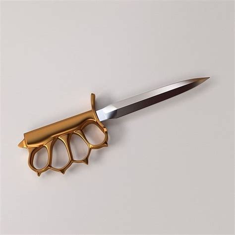 Brass Knuckles Knife 3D model | CGTrader