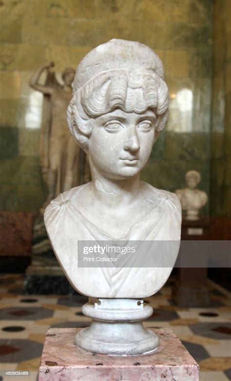 Portrait bust of Lucilla, wife of the Roman Emperor Lucius Verus,... News Photo - Getty Images