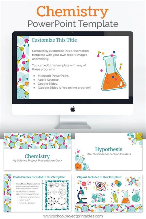 Chemistry Science Fair - PowerPoint Template Theme | Science powerpoint, Science fair, Powerpoint