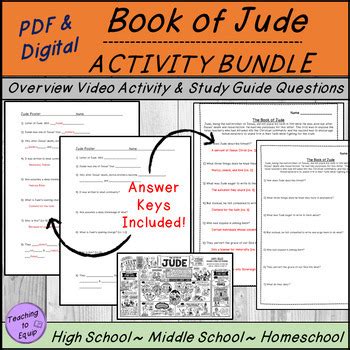 Book of Jude Bible Study Activities BUNDLE by Teaching to Equip | TPT