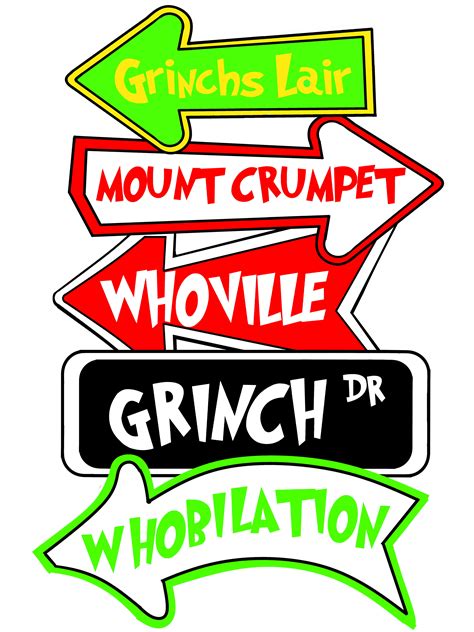 Grinch Christmas Decoration Signs - Etsy