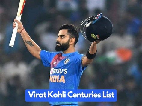 Virat Kohli Centuries List | Full list of Virat Kohli's ODI and Test ...