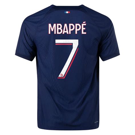 Kylian Mbappé Paris Saint-Germain (PSG) 23/24 Authentic Home Jersey by ...