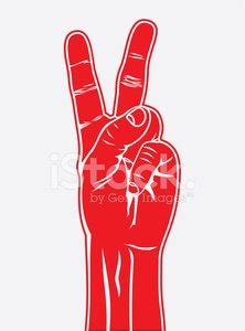 The Victory Sign, Hand Gesture Stock Vector | Royalty-Free | FreeImages