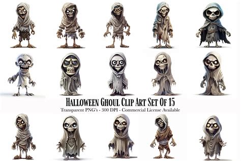 Halloween Ghoul Clip Art Graphic by ezdigitals · Creative Fabrica