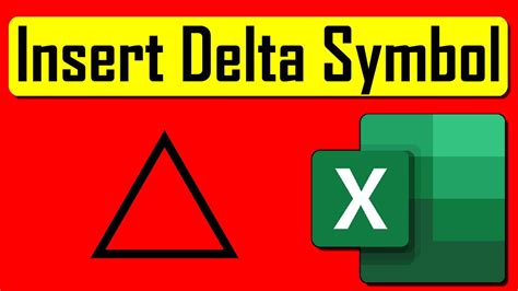 How To Insert Delta Symbol In Excel Cell - Printable Online