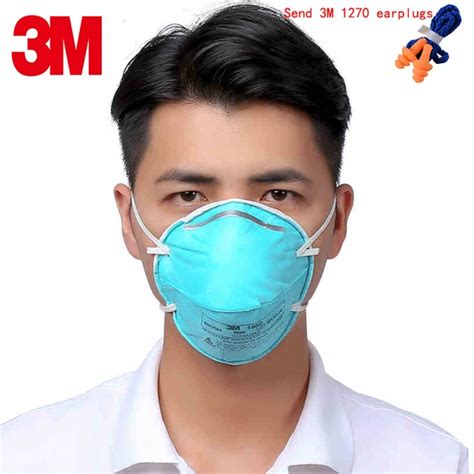 3M 1860 N95 respirator mask green Medical mask against Pathogenic microorganisms particulates ...