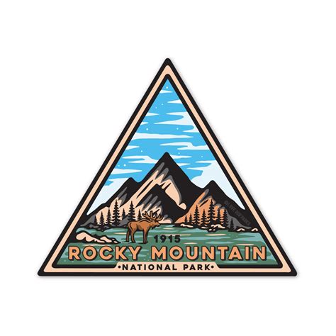 Rocky Mountain National Park Retro Sticker – Love Our Parks