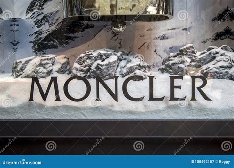 Moncler store editorial photography. Image of 1952, retail - 100492107