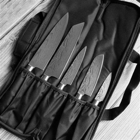 Chef Knife Set With Roll Bag - Letcase.com