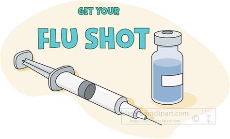 Health Clipart-Get Your Flu Shot Clipart