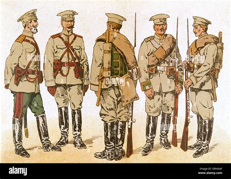 Russian army uniforms, WW1 Stock Photo: 66154215 - Alamy