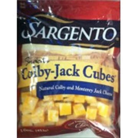 Sargento Cheese Cubes, Colby Jack: Calories, Nutrition Analysis & More ...