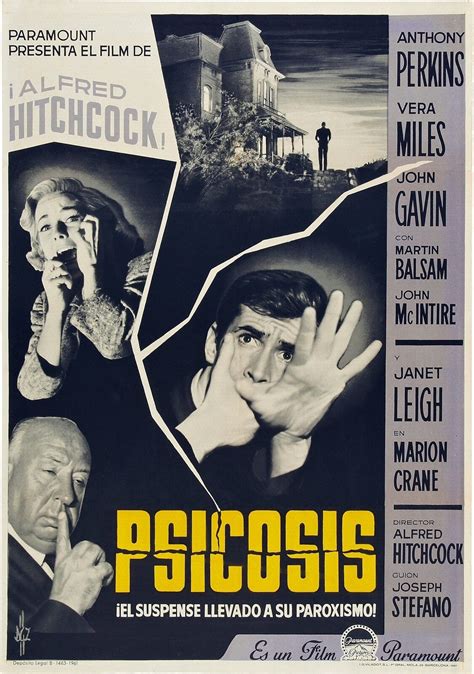 PSYCHO Movie Poster 1960 Alfred Hitchcock Horror RARE Print | eBay