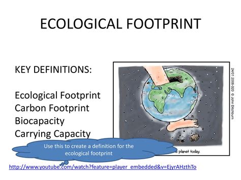 Use this to create a definition for the ecological footprint - ppt download