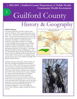 Fillable Online History and Geography - Guilford County Fax Email Print ...