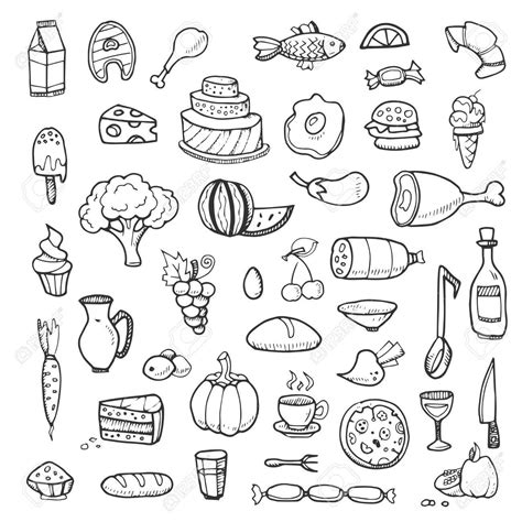 Snacks Drawing at GetDrawings | Free download