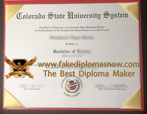 Buy a Colorado State University–Global Campus fake degree