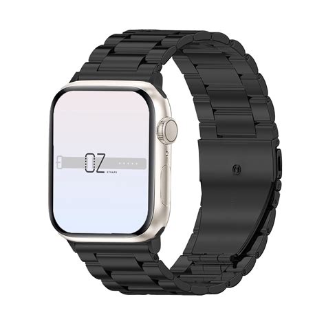 Black Classic Stainless Steel Loop Apple Watch Bands Australia | OzStraps