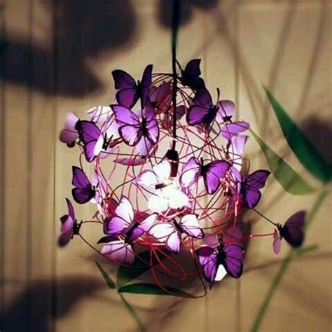 Butterfly Lamp, Butterfly Decorations, Purple Butterfly, Diy Luminaire ...