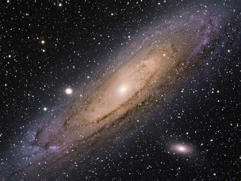 M31 Galaxy In Andromeda Real Photo Stock Photo - Image: 66063561