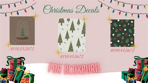 Christmas Image Ids Bloxburg