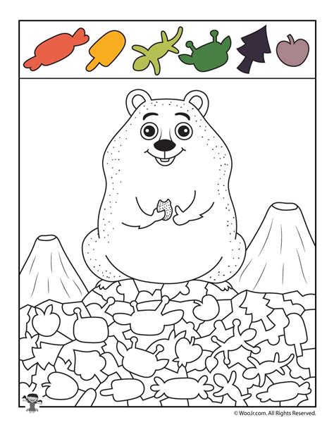 Groundhog Day Hidden Picture Activity Page | Woo! Jr. Kids Activities ...