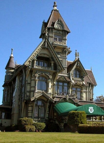 The Carson Mansion in California, built in the 1880s and considered one ...