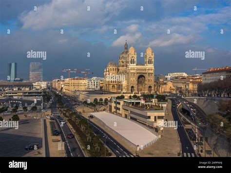 Marseille cathedral, Cathedrale Sainte-Marie-Majeure de Marseille, one ...