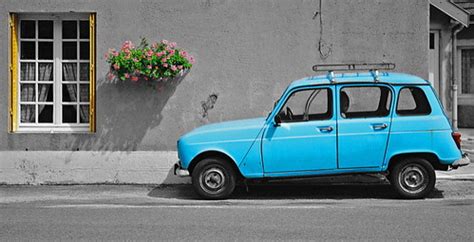 Blue car cutout | This photo's been bugging me for a while, … | Flickr