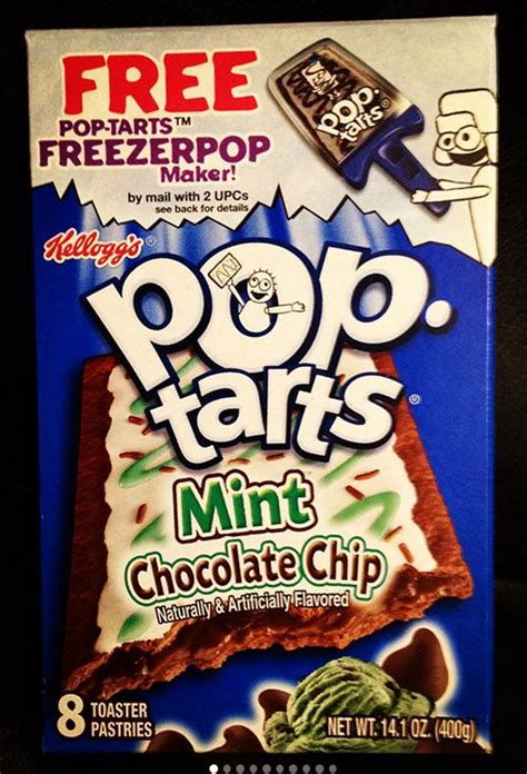 Kellogg's Pop-Tarts 2007 Mint Chocolate Chip | Pop tart flavors, Pop ...