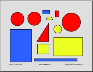 Train (color) Shape Puzzle – Abcteach