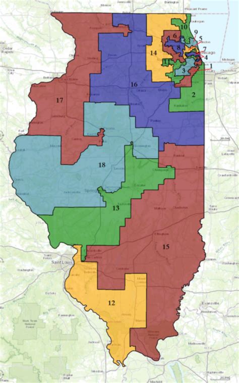 Illinois State Senate District Map - Printable Map