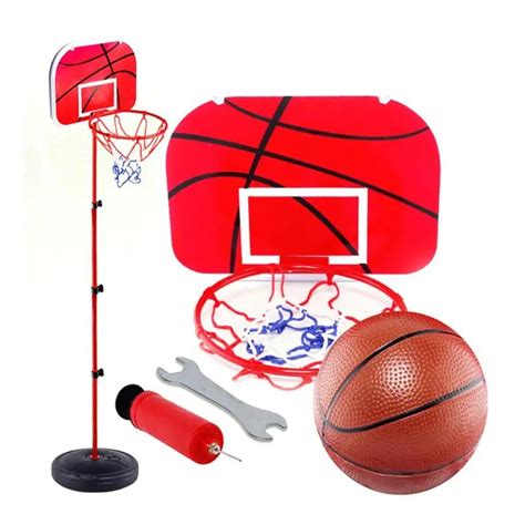 1.5M Adjustable Height Basketball Hoop Toy Children Basketball Set Backboard Stand Net Toy ...