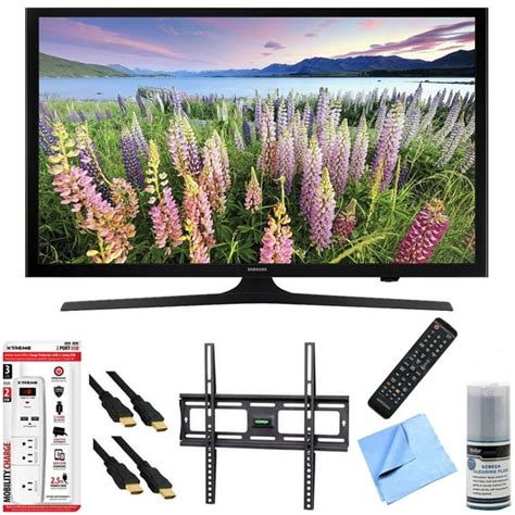 Samsung UN43J5000 - 43-Inch Full HD 1080p LED HDTV Mount & Hook-Up Bundle includes UN43J5000 43 ...