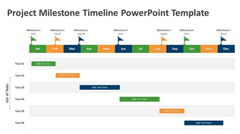 Project Milestone Timeline PowerPoint Template | PPT Templates