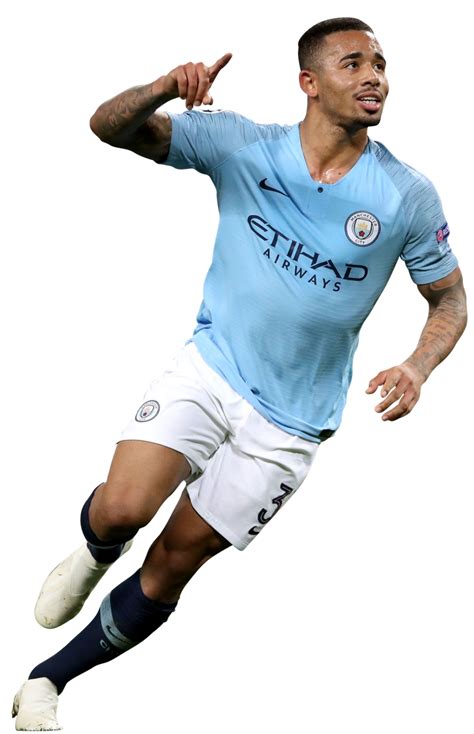 Gabriel Jesus Manchester City football render - FootyRenders