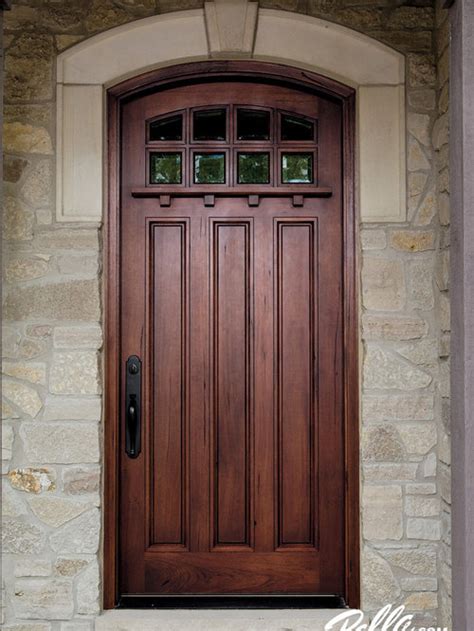 Gel Stained Pella Entry Doors | Houzz