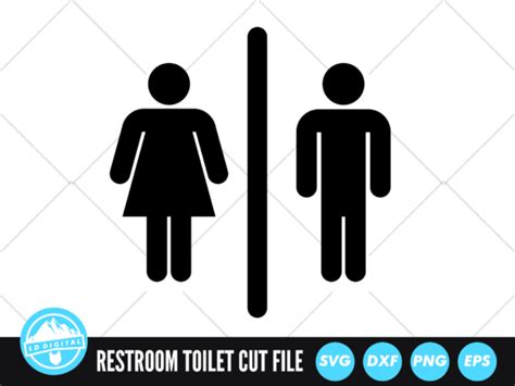 Restroom Symbol SVG | Toilet Sign SVG Graphic by lddigital · Creative ...