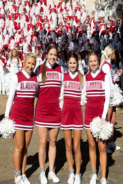 University of Alabama Crimson Tide Cheerleaders | Cheer outfits, Alabama football roll tide ...